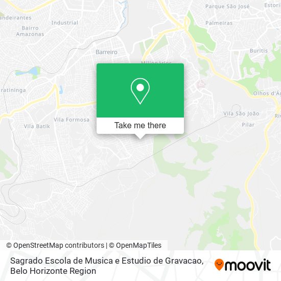 Sagrado Escola de Musica e Estudio de Gravacao map