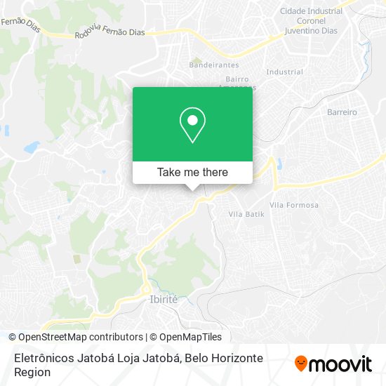 Eletrônicos Jatobá Loja Jatobá map