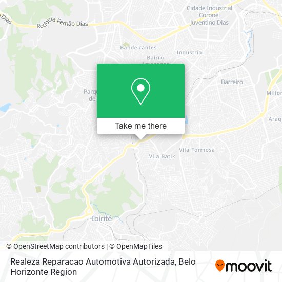 Realeza Reparacao Automotiva Autorizada map
