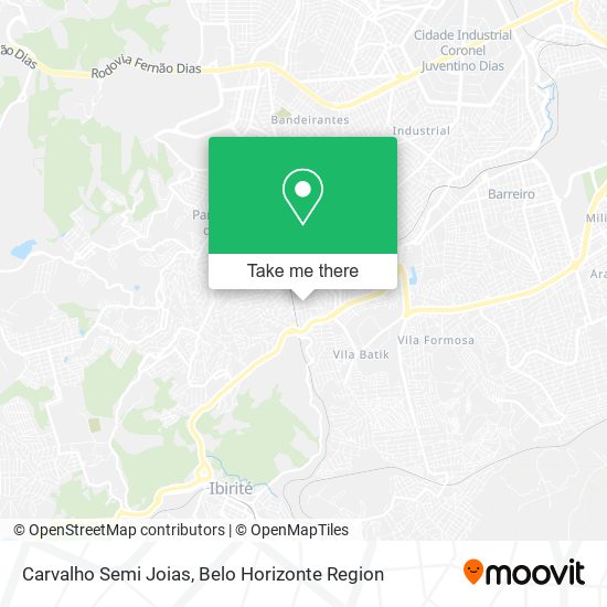 Carvalho Semi Joias map