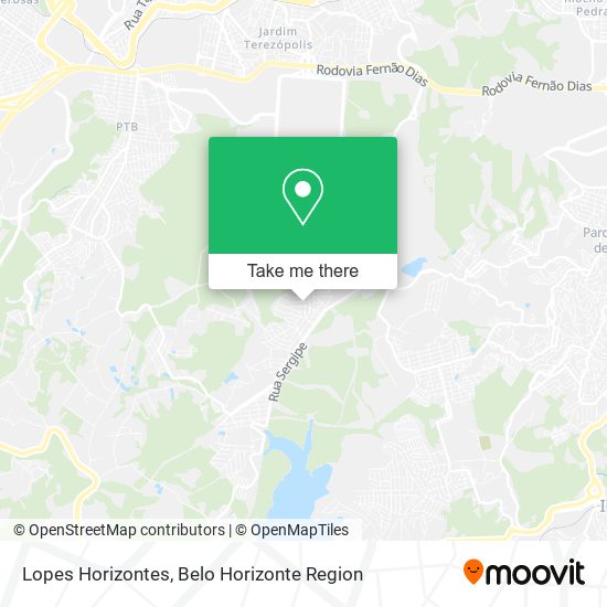 Lopes Horizontes map