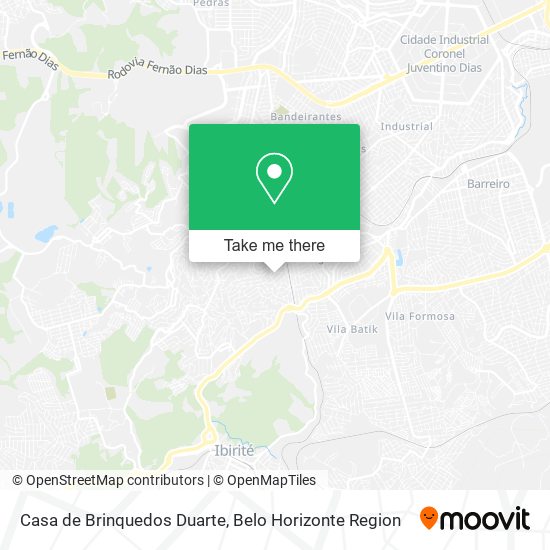 Casa de Brinquedos Duarte map