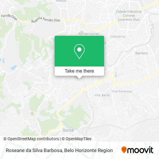 Roseane da Silva Barbosa map