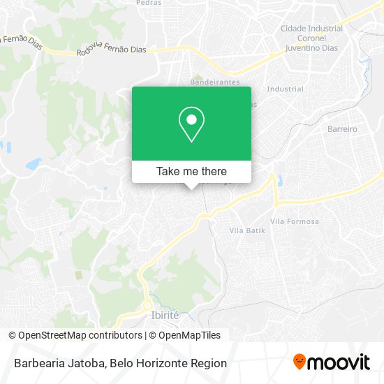 Barbearia Jatoba map