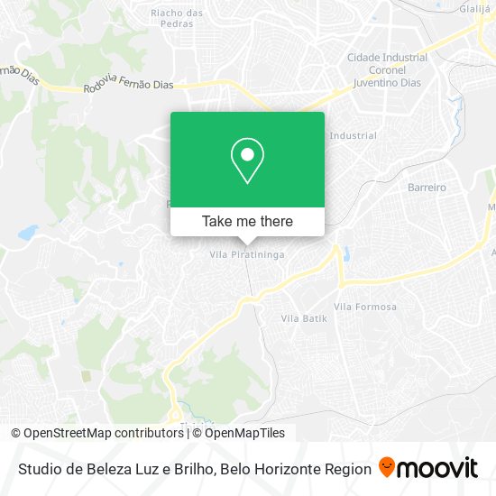 Studio de Beleza Luz e Brilho map