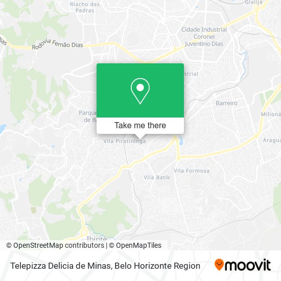 Telepizza Delicia de Minas map