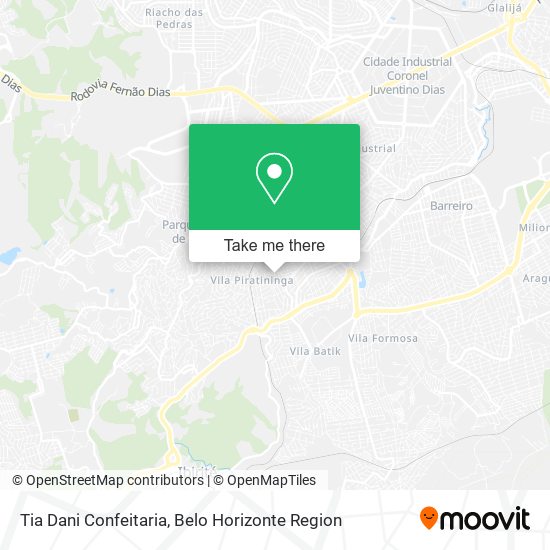 Tia Dani Confeitaria map