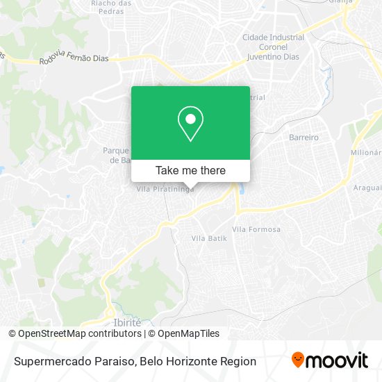 Supermercado Paraiso map