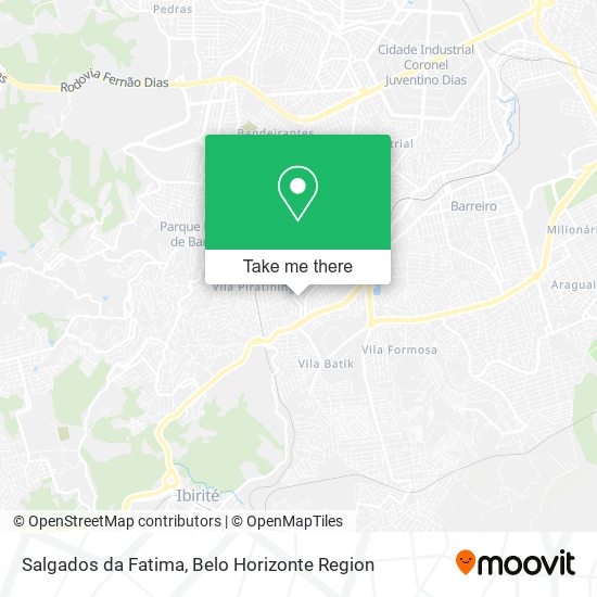 Salgados da Fatima map
