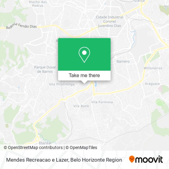 Mendes Recreacao e Lazer map