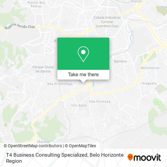 T4 Business Consulting Specialized map