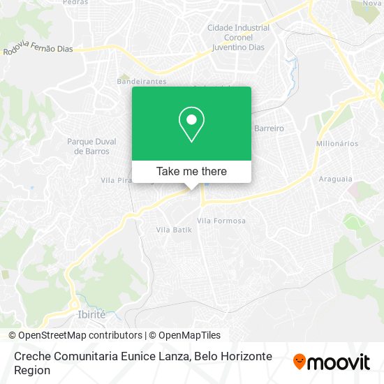 Creche Comunitaria Eunice Lanza map