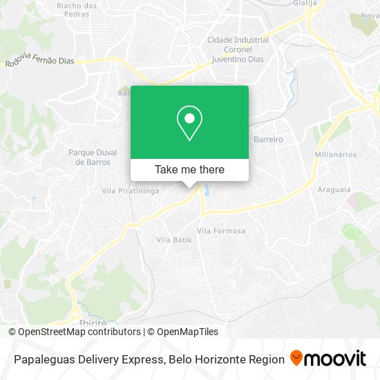 Papaleguas Delivery Express map