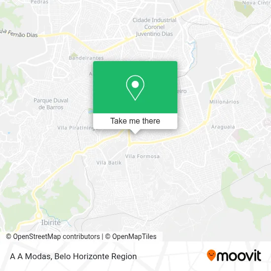A A Modas map
