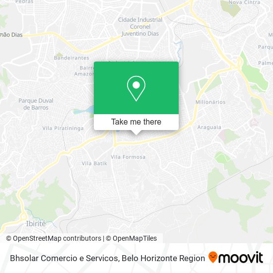 Mapa Bhsolar Comercio e Servicos