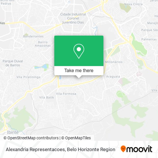 Alexandria Representacoes map