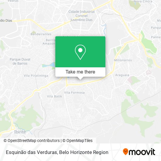 Esquinão das Verduras map