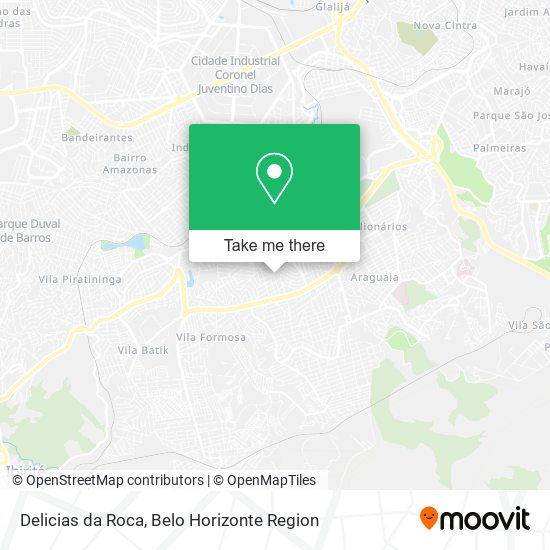 Delicias da Roca map