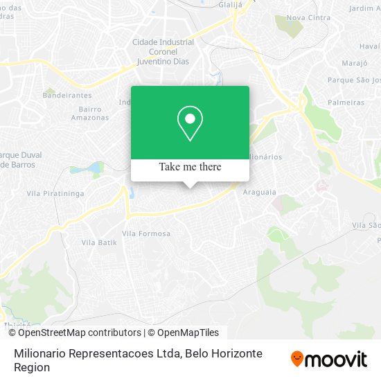 Milionario Representacoes Ltda map