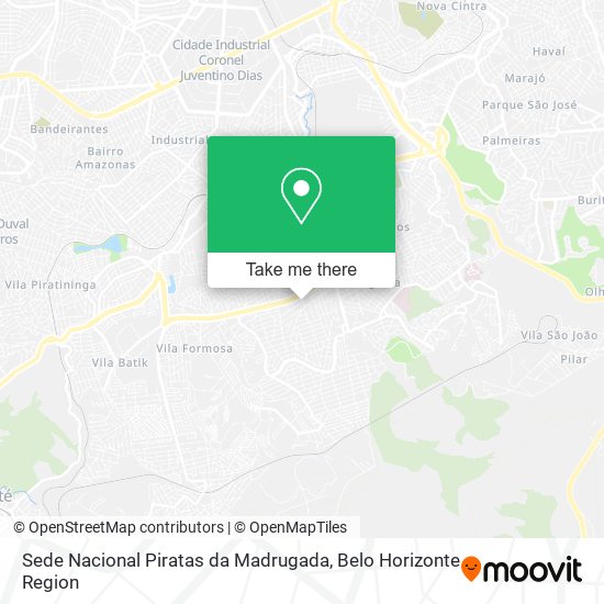 Mapa Sede Nacional Piratas da Madrugada