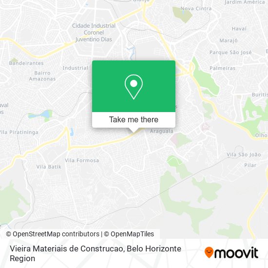 Vieira Materiais de Construcao map