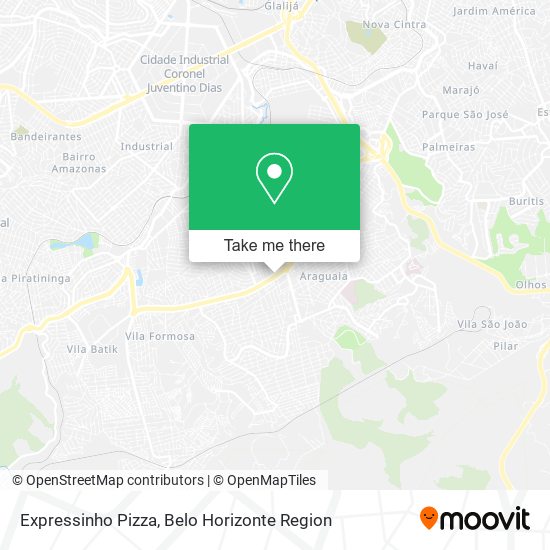 Expressinho Pizza map