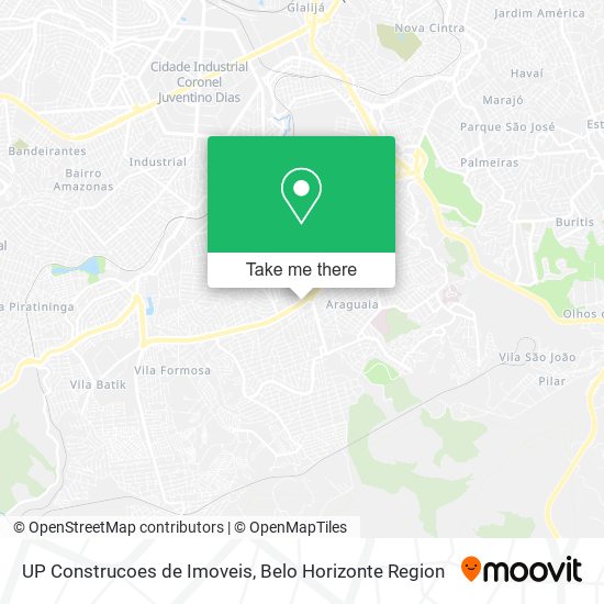 Mapa UP Construcoes de Imoveis