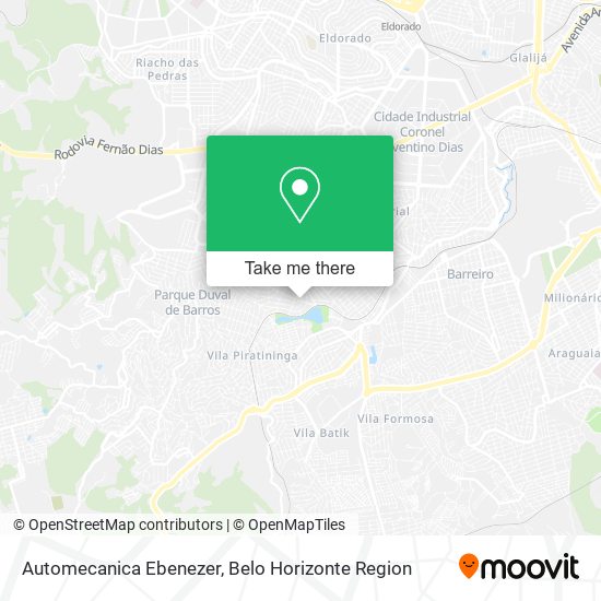 Automecanica Ebenezer map