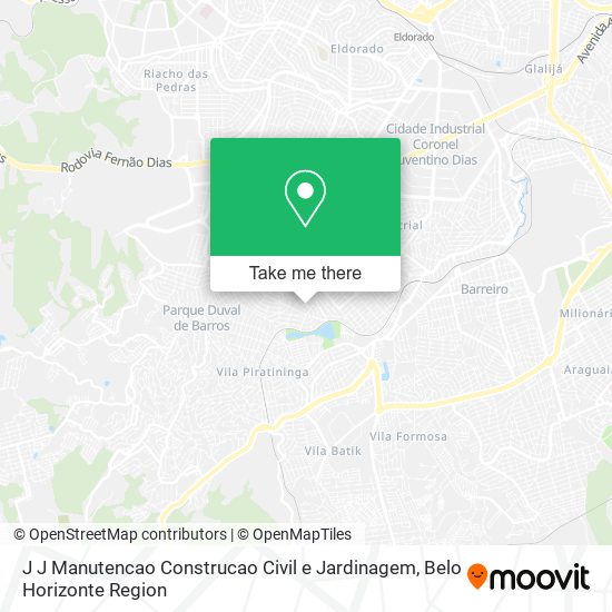 J J Manutencao Construcao Civil e Jardinagem map