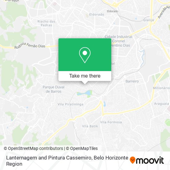 Lanternagem and Pintura Cassemiro map