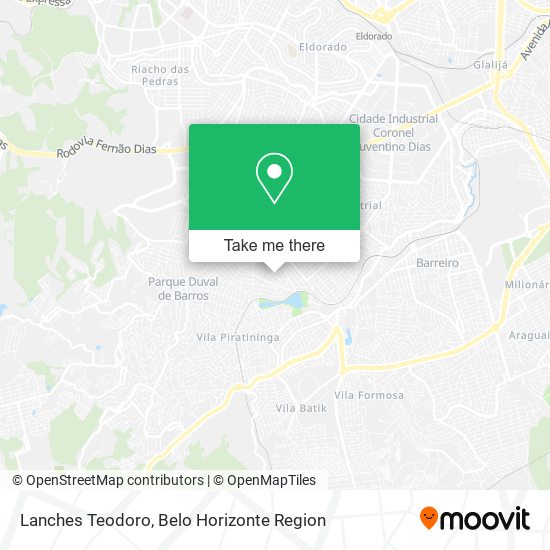 Lanches Teodoro map