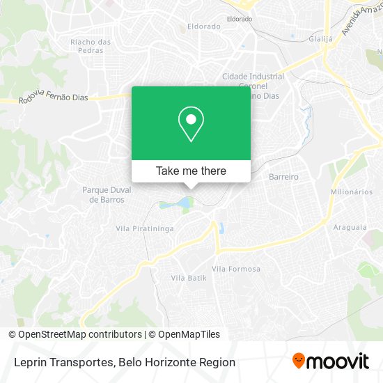 Leprin Transportes map