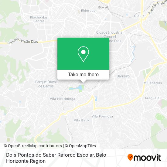 Dois Pontos do Saber Reforco Escolar map