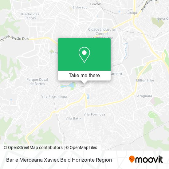Bar e Mercearia Xavier map