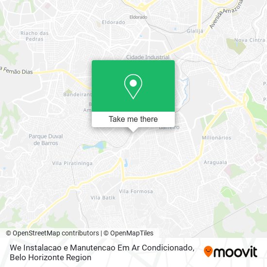We Instalacao e Manutencao Em Ar Condicionado map