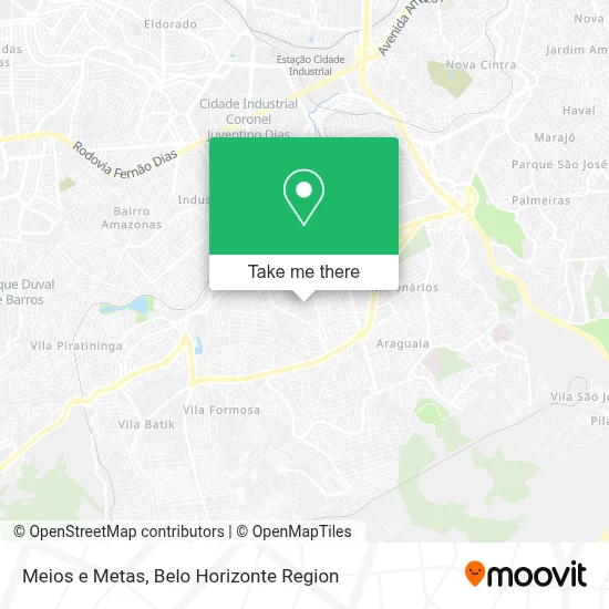 Meios e Metas map