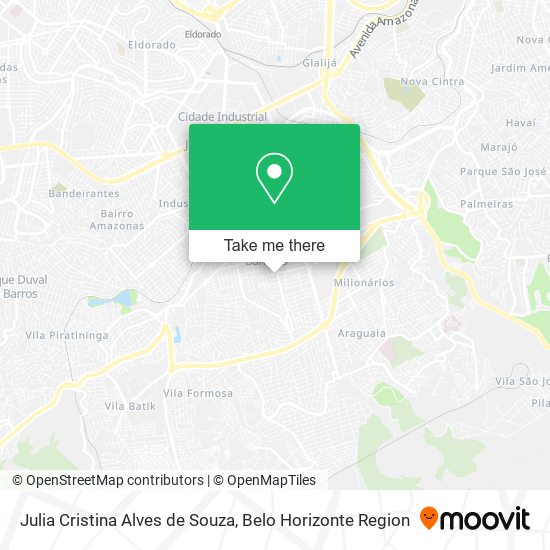 Julia Cristina Alves de Souza map