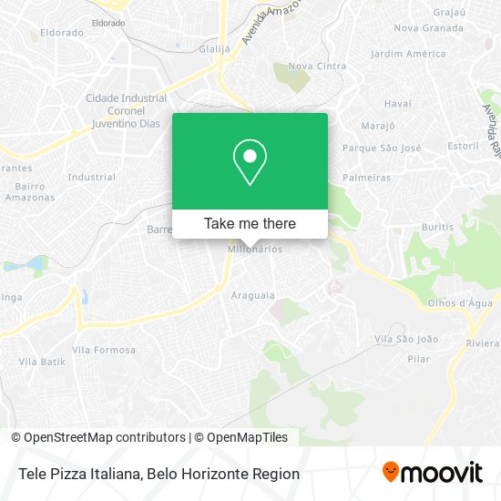 Tele Pizza Italiana map