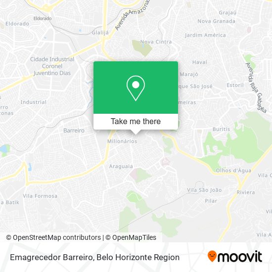 Emagrecedor Barreiro map