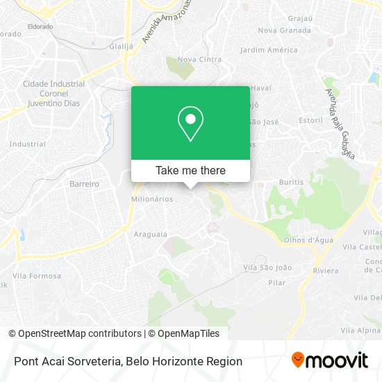 Pont Acai Sorveteria map