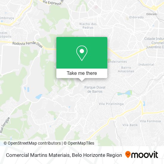 Comercial Martins Materiais map