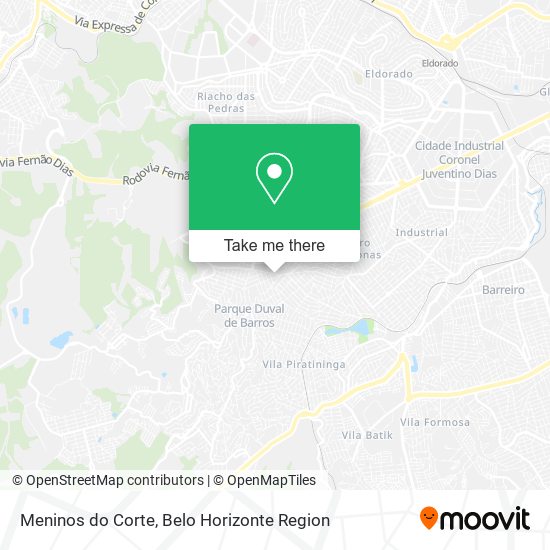 Meninos do Corte map