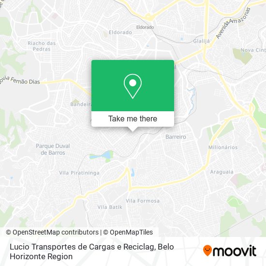 Lucio Transportes de Cargas e Reciclag map