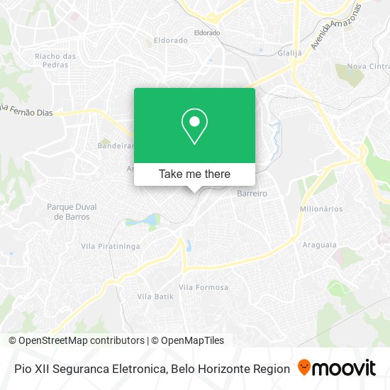 Pio XII Seguranca Eletronica map
