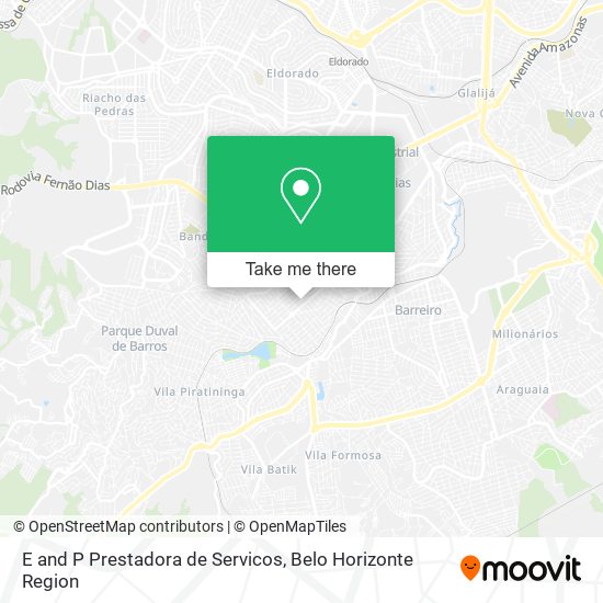 E and P Prestadora de Servicos map