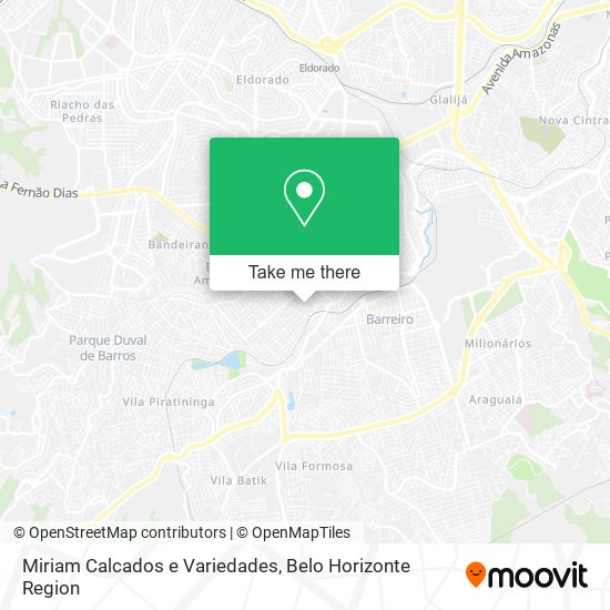 Miriam Calcados e Variedades map