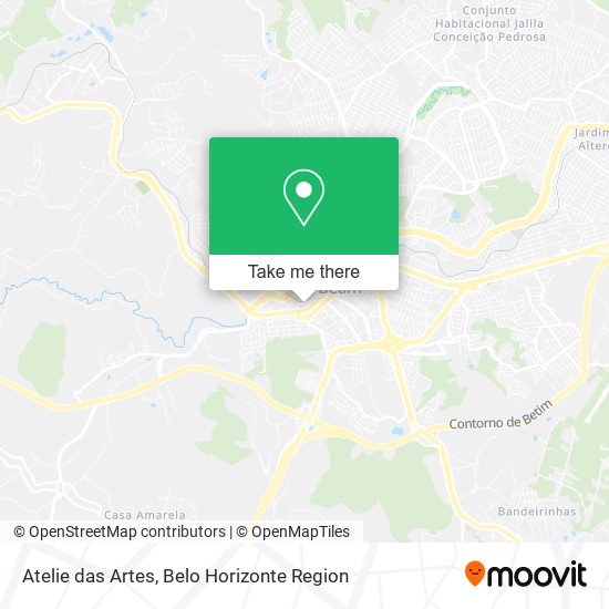 Atelie das Artes map
