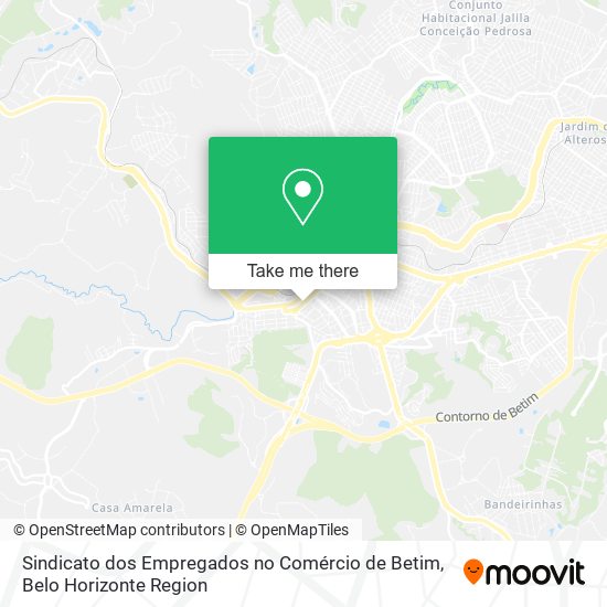 Sindicato dos Empregados no Comércio de Betim map