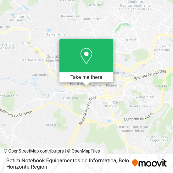 Betim Notebook Equipamentos de Informatica map