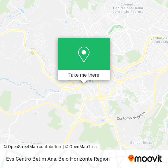 Evs Centro Betim Ana map